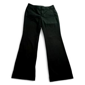 Banana Republic Women's Trousers 10 Stretchy Martin Fit Black Flap Back Pockets